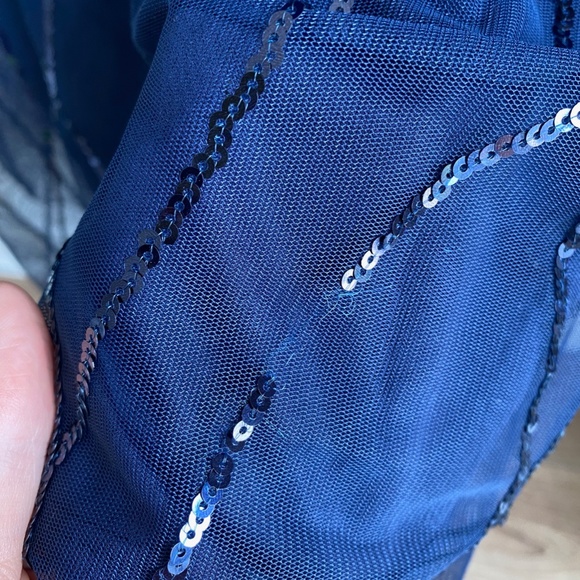 Navy Bridesmaid’s Dress Bill Levkoff Size 8 - Picture 6 of 6